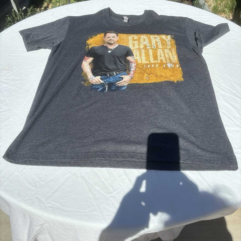 2018 Gary Allan Short Sleeve T Shirt Adult Dark Gray Next Level Apparel Large
